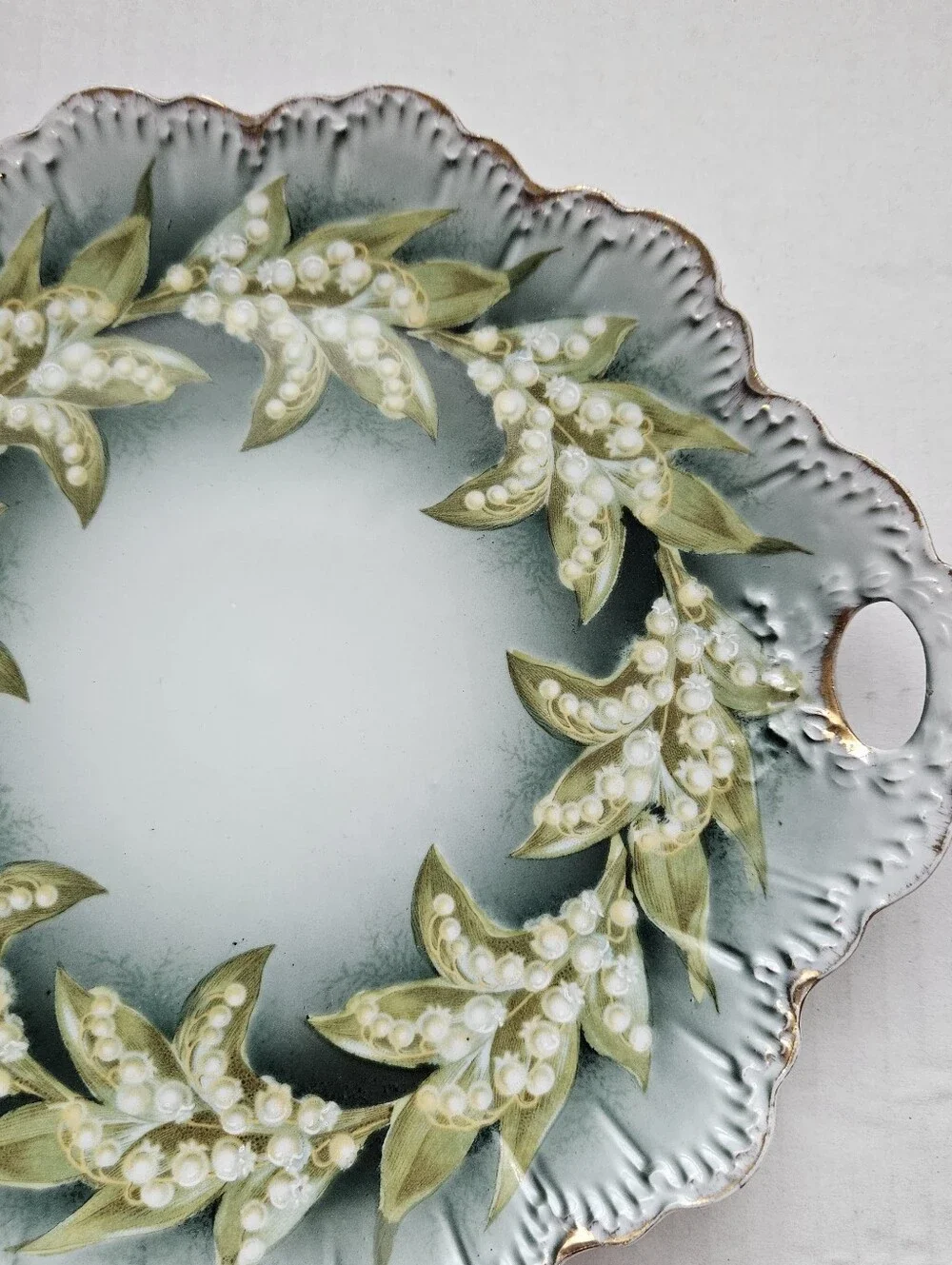 Vintage RC Rosenthal Bavaria Monbijou Lily of the Valley Hand Painted Gold Trim